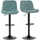 HOMCOM Bar Stools Set Of 2, Modern Armless Bar Chairs
