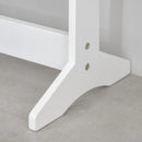 HOMCOM Free Standing LED Mirrored Jewellery Cabinet -  Warm White