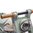 AIYAPLAY Cream White Ride On Car Foot To Floor Kids Car W/ Music, Bubble