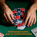 SPORTNOW 400-Piece Poker Chips Set, Texas Holdem Poker Set With Case, Mat