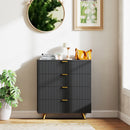 HOMCOM Chest of Drawers with 4 Drawers for Bedroom, Living Room