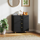 HOMCOM Chest of Drawers with 4 Drawers for Bedroom, Living Room