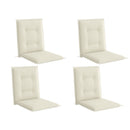 Outsunny Set Of 4 Garden Chair Cushions, Outdoor Seat Pads