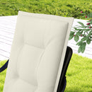 Outsunny Set Of 4 Garden Chair Cushions, Outdoor Seat Pads