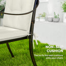 Outsunny Set Of 4 Garden Chair Cushions, Outdoor Seat Pads