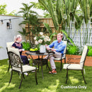 Outsunny Set Of 4 Garden Chair Cushions, Outdoor Seat Pads