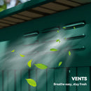 Outsunny 5 X 3.5ft Metal Garden Shed With Effortless Assembly, Green