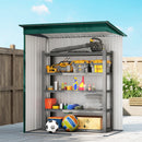 Outsunny 5 X 3.5ft Metal Garden Shed With Effortless Assembly, Green
