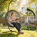 Outsunny Hanging Egg Chair Stand Only, Hammock Chair C-Stand, Black