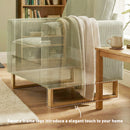 HOMCOM Armchair with Metal Legs and Spring Dark Green