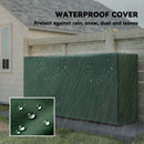 Outsunny Metal Firewood Rack, Log Holder, 200 X 36 X 99 Cm, Dark Green