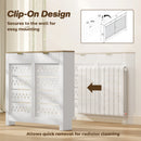 HOMCOM Heater Cover with Flip Drawer and Top Shelf 108 x 19 x 95.5 cm White