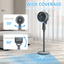 HOMCOM Pedestal Fan, Air Circulation Fan With Oscillating, Tilt