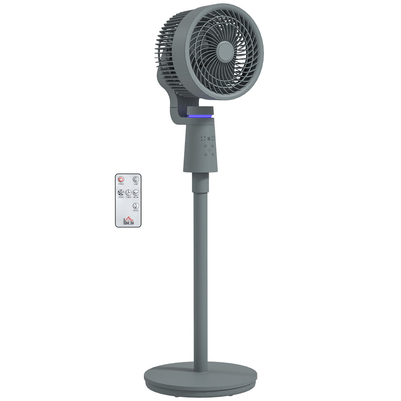HOMCOM Pedestal Fan, Air Circulation Fan with Oscillating, Tilt