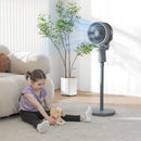 HOMCOM Pedestal Fan, Air Circulation Fan With Oscillating, Tilt