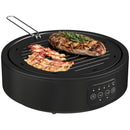 HOMCOM Electric Ceramic Hob With Grill Plate With 4 Heat Levels For All Type