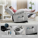 HOMCOM Power Lift Recliner Chair With Vibration Massage, USB