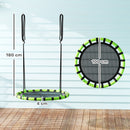 AIYAPLAY Kid Nest Swing Seat, 100cm Diameter Round Saucer Swing Set, Black