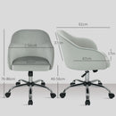 HOMCOM Vanity Chair for Desk, with Height Adjustable, Wheels