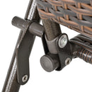 Outsunny 4pcs Rattan Chair Foldable Garden Furniture w/ Armrest