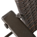 Outsunny 4pcs Rattan Chair Foldable Garden Furniture w/ Armrest