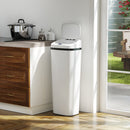 HOMCOM 50L Sensor Bin, Stainless Steel Slim Kitchen Bin, Fingerprint-Proof