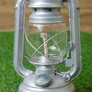 25cm/30cm Silver Paraffin Hurricane Lantern Camping Light