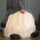 50cm Battery Operated Christmas Sitting Gonk Decoration in Dark Grey