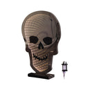 Light up Halloween Skull Infinity Decoration with Warm White LEDs