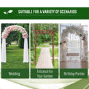 Outsunny Wooden Garden Arbor, Arch Trellis For Climbing Vines