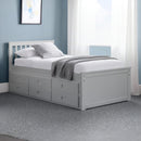 OLIVIA BED WITH UNDERBED AND DRAWERS - DOVE GREY