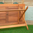 Windermere Outdoor 6 Person Folding Rectangular Wooden Table