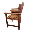 Rydal 2 Seater Wooden Garden Patio Love Seat And Table Set