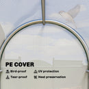 Outsunny Mini Greenhouse, Small Greenhouse with PE Base, White