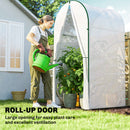 Outsunny Mini Greenhouse, Small Greenhouse with PE Base, White
