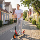 HOMCOM Folding Kick Scooter For 14+ W/ Adjustable Height, Red