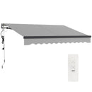 Outsunny 3 X 2.5m Electric Retractable Awning W/ Aluminium Frame