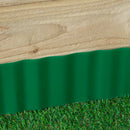 15cm X 9m Large Plastic Corrugated Lawn Garden Edging Border In Green