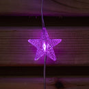 1.2 X 1.2m Light Up Christmas Star Curtain Lights With 108 Rainbow LEDs