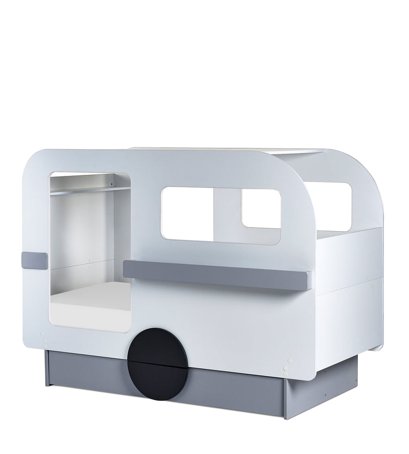 Tourer Caravan Bed - Vapor Grey And White