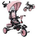 AIYAPLAY 6 in 1 Kids Trike, Toddler Tricycle with Parent Handle,