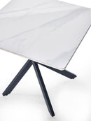 Bradley White Marble Lamp Table