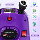 12V Kids Ride On Electric Bumper Car with Dual Joysticks and Remote Control-Purple