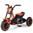 3-Wheel Toddler Bike with Foot Pedals and Steering Handlebars-Orange