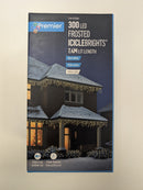 7.5m 300 LED Frosted IcicleBrights Christmas String Lights in Warm White