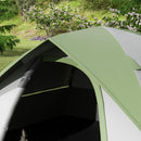 Outsunny 2 Man Camping Tent w/ Sewn-in Groundsheet, 3000mm Waterproof, Green