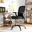 HOMCOM Mesh Draughtsman Chair, Ergonomic Drafting Chair