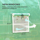 Outsunny Tunnel Greenhouse Upgraded Structure, Hinged Doors, 3 x 2(m), Green