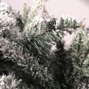 8ft (240cm) Premier Slim Green Lapland Spruce Snow Flocked Christmas Tree PE PVC Mixed Branches