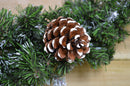 90cm Snow King Fir Christmas Swag Garland with Pine Cones & Snow Tips